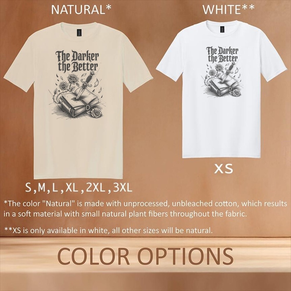 The Darker the Better Gothic Dagger Rose Graphic Tee - Picture 5 of 6